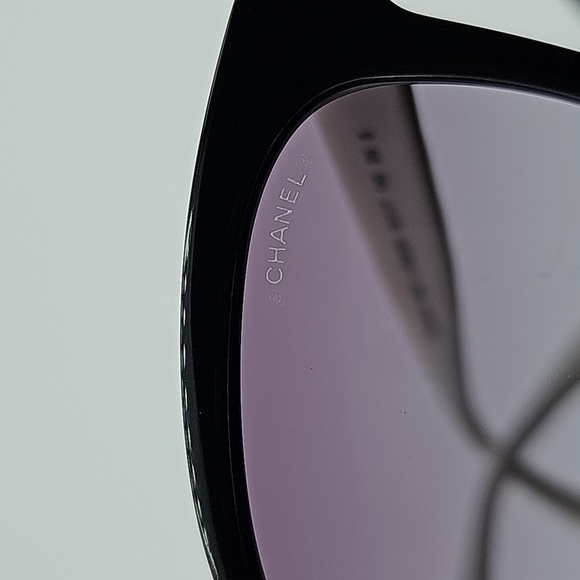Chanel BLACK & WHITE SUNGLASSES. Lenses:Gray Ref CH5484 1656/s6 - Picture 14 of 16